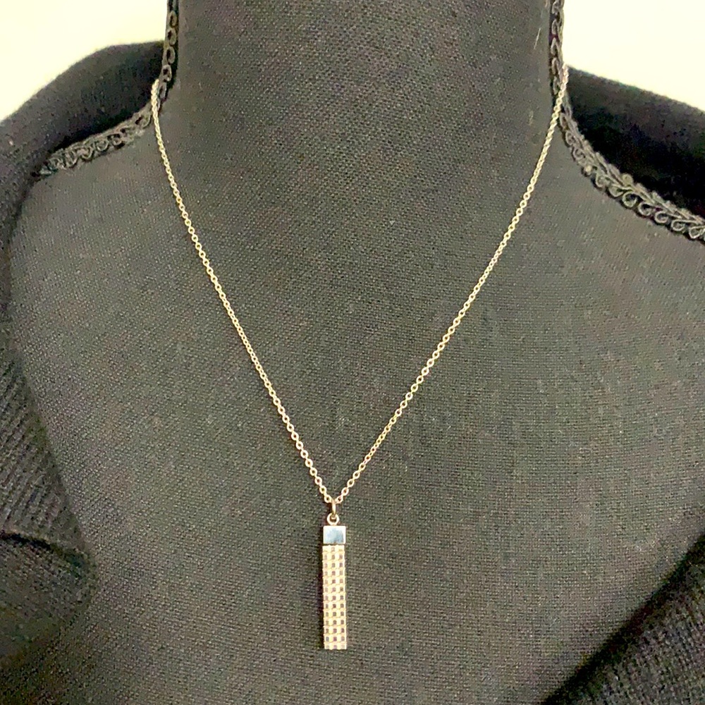 🎁 Great Gift,Hot Deal 💝 Zanipolo Terzini Silver Terzini Necklace 16” w Pendant